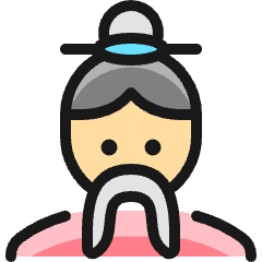 History Man Chinese Elder Icon from Ultimate Colors Set