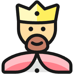 History Man King Icon from Ultimate Colors Set