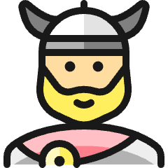 History Man Viking Icon from Ultimate Colors Set