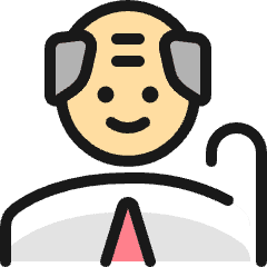 Old People Man 3 Icon from Ultimate Colors Set