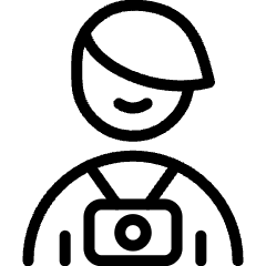 Avatar Photographer Man Icon from Ultimate Light Set