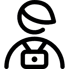 Avatar Photographer Man Icon from Ultimate Regular Set