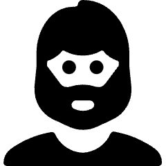 People Man Beard 1 Icon from Ultimate Bold Set