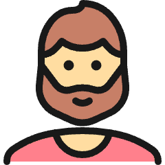 People Man Beard 1 Icon from Ultimate Colors Set