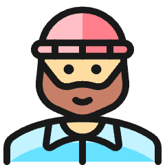 People Man Beard 3 Icon from Ultimate Colors Set