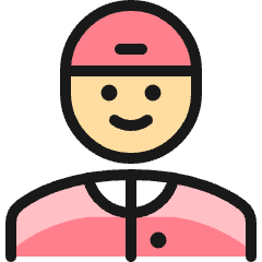 People Man Cap 2 Icon from Ultimate Colors Set