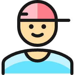 People Man Cap 3 Icon from Ultimate Colors Set