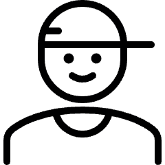 People Man Cap 3 Icon from Ultimate Light Set