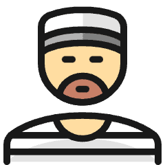 Crime Man Inmate Icon from Ultimate Colors Set