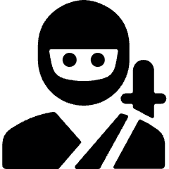 Crime Man Ninja Icon from Ultimate Bold Set