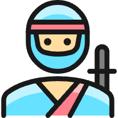 Crime Man Ninja Icon from Ultimate Colors Set