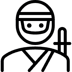 Crime Man Ninja Icon from Ultimate Light Set