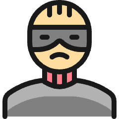 Crime Man Thief 1 Icon from Ultimate Colors Set