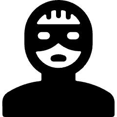 Crime Man Thief 1 Icon from Ultimate Bold Set