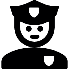 Police Man 1 Icon from Ultimate Bold Set