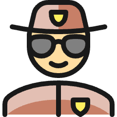 Police Man 2 Icon from Ultimate Colors Set