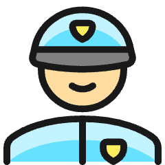 Police Man 3 Icon from Ultimate Colors Set