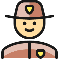 Police Man 4 Icon from Ultimate Colors Set