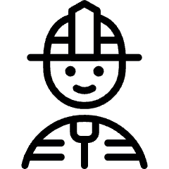 Avatar Fire Fighter Man Icon from Ultimate Light Set