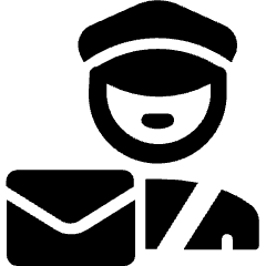 Avatar Postman Icon from Ultimate Bold Set