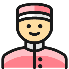 Professions Man Bellboy Icon from Ultimate Colors Set