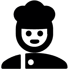 Professions Man Chef 3 Icon from Ultimate Bold Set