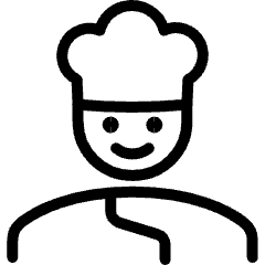 Professions Man Chef 3 Icon from Ultimate Light Set
