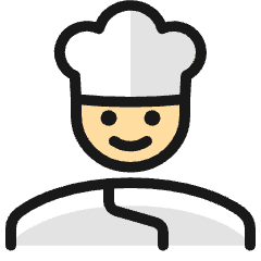 Professions Man Chef 3 Icon from Ultimate Colors Set