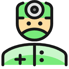 Professions Man Doctor 1 Icon from Ultimate Colors Set