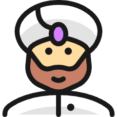 Religion Man Indian Icon from Ultimate Colors Set