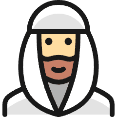 Religion Man Muslim 2 Icon from Ultimate Colors Set