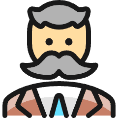 Vintage Man Moustache 3 Icon from Ultimate Colors Set