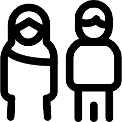 Avatar Muslim Couple 2 Icon from Ultimate Regular Set