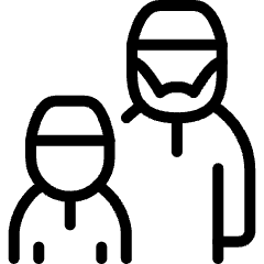 Avatar Muslim Dad Son 3 Icon from Ultimate Light Set