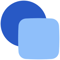 Circle And Square Shape Icon from Plump Flat Set