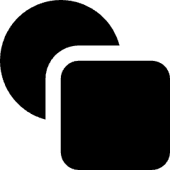 Circle And Square Shape Icon from Core Solid Set