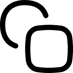 Circle And Square Shape Icon from Flex Line Set