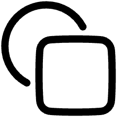 Circle And Square Shape Icon from Plump Line Set