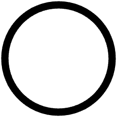 Circle Icon from Plump Line Set