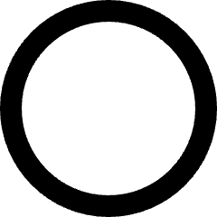 Circle Shape Icon from Micro Line Set