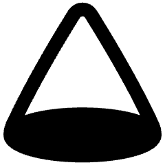 Cone Shape Icon from Plump Remix Set