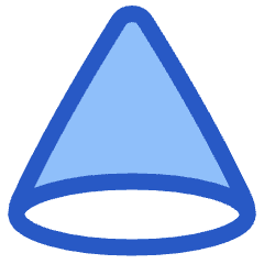 Cone Shape Icon from Plump Duo Set