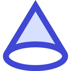 Cone Shape Icon from Sharp Duo Set