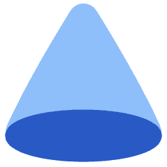 Cone Shape Icon from Plump Flat Set