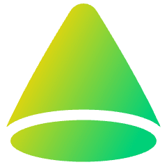 Cone Shape Icon from Plump Gradient Set