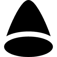 Cone Icon from Flex Solid Set