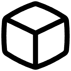 Cube Icon from Flex Line Set