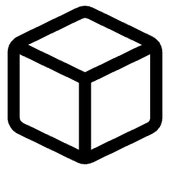 Cube Shape 1 Icon from Core Line Set