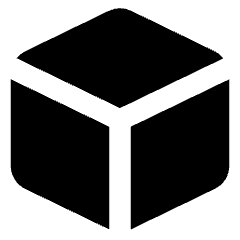 Cube Shape 1 Icon from Core Solid Set