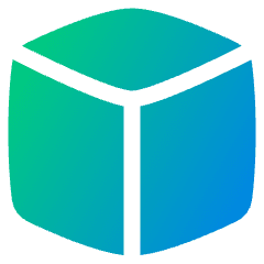 Cube Shape Icon from Plump Gradient Set